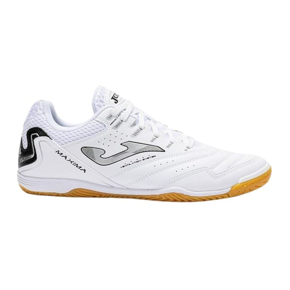 Joma Mens Maxima Reinforced Toe Indoor Football Shoes / White/Gray